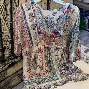 JOHNNY WAS Silky Blouse